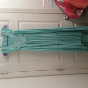 Turquoise Green Cat & Jack Maxi Dress